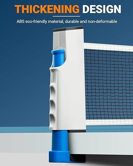 611KrpBv7GL._AC_SX425_.jpg Retractable Ping Pong Net Upgrade Table Tennis Net Stands Upright Without Sagging Ping Pong Net