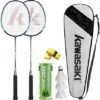 61XMivMhlUL._AC_SX425_.jpg Kawasaki Badminton Set with 2 Badminton Rackets 3 Shuttlecocks and Carrying Bag