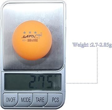 MAPOL 100 Counts 3Star Orange Practice Ping Pong Balls Advanced Table Tennis Balls