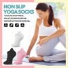 3 Pairs Solid Color Yoga Socks Women Fitness Running Hiking Playing Sports Dispensing Anti slip Pilates Socks