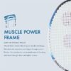 81nZU9q5xAL._AC_SX425_.jpg YONEX Muscle Power 22LT Carbon Graphite Strung Badminton Racket with Full Racket Cover BlackBlue for Intermediate Players 83 Grams Maximum String Tension 30lbs